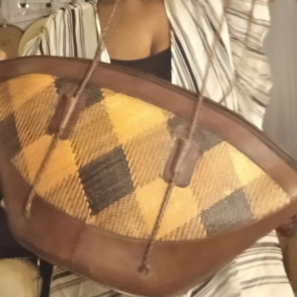 Vintage Inge Christopher Large Indonesian Leather Handbag